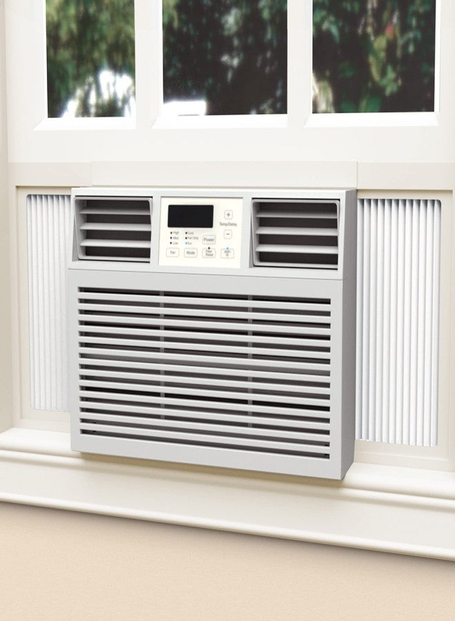 GCGOODS Window AC Side Panels with Double Layer, Insulation Window Air Conditioner Side Panel Kit, Ajustable Fits Up to 17 inch H x 10 inch W, 2 Pack - Image 1